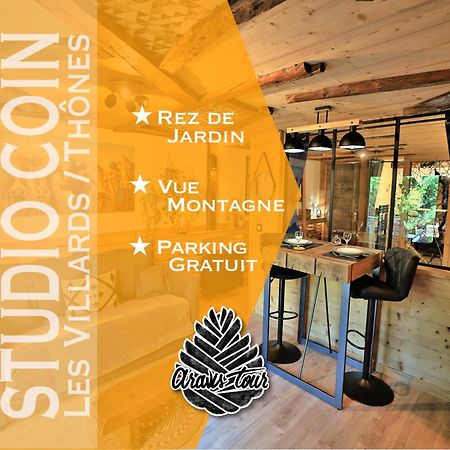 Studio Du Coin - Vue Montagne, Au Calme, Terrasse - Aravistour Les Villards-sur-Thônes Eksteriør bilde