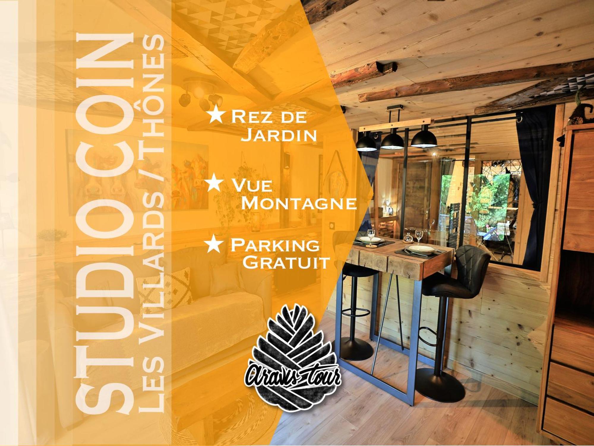 Studio Du Coin - Vue Montagne, Au Calme, Terrasse - Aravistour Les Villards-sur-Thônes Eksteriør bilde